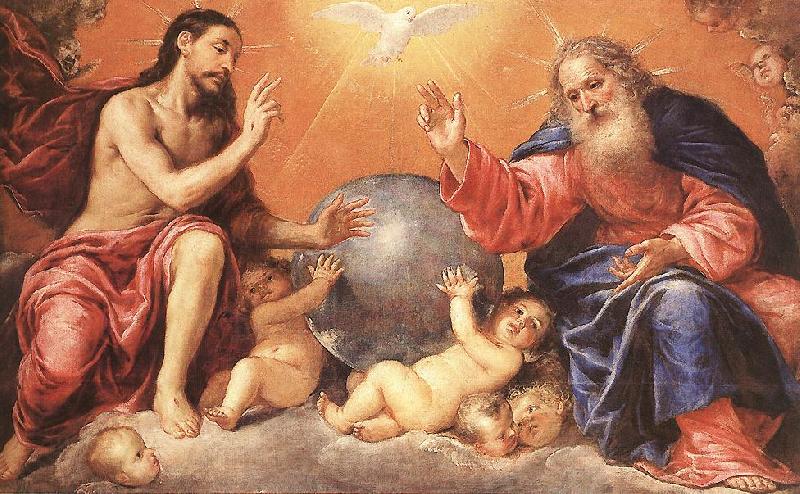 PEREDA, Antonio de The Holy Trinity Germany oil painting art